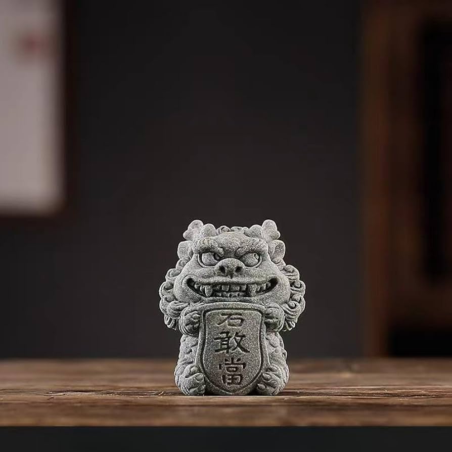 Amazon.co.jp: 石敢當 置き物 魔除けの石 部屋装飾品 玄関 風水